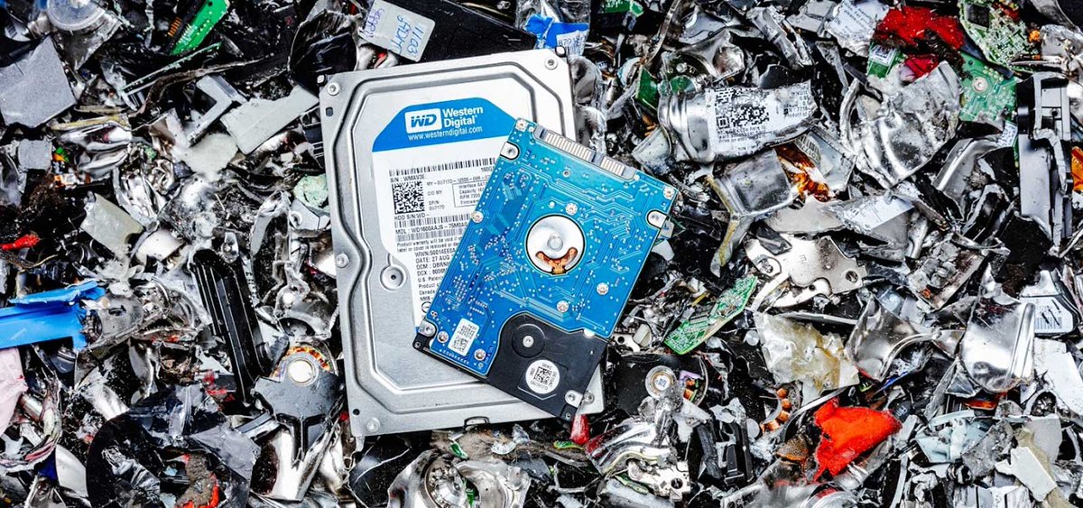 WhitakerUSA's tweet photo. It's a good idea to Degauss hard drives first to insure total data destruction. – A hard drive shredder is a machine to shred and destroy hard disks into small pieces. Shred hard drives from computers, servers, laptops etc. https://t.co/myzO6nPit5 https://t.co/jNMQDhayEQ