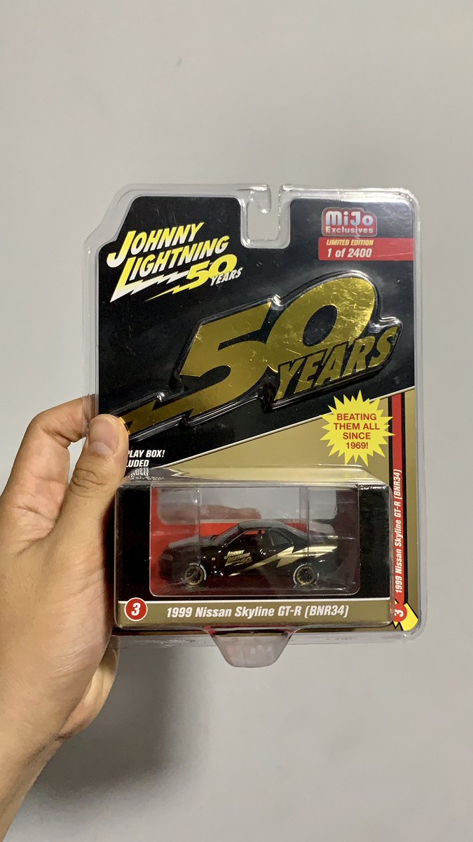 Johnny Lightning MiJo Exclusive 50th Anniversary 1999 NISSAN SKYLINE GT-R BNR34 