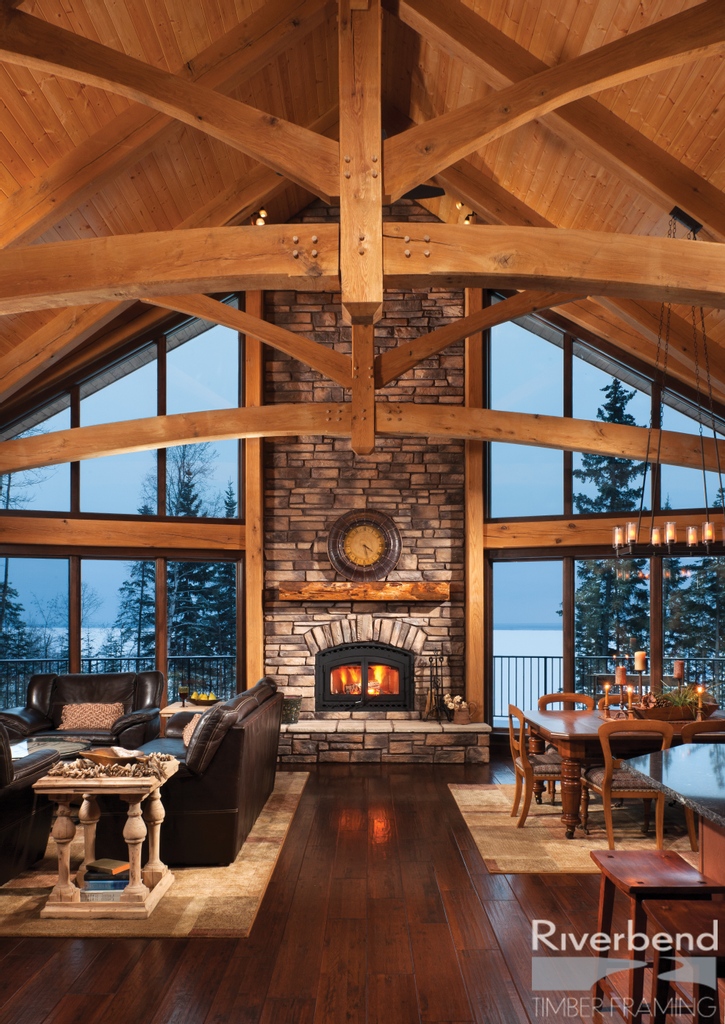RiverbendTF's tweet photo. Today we are featuring our Client Representatives’ favorite photos. Colin loves the curved king post trusses that spans the width of the living room, and the fireplace which acts as a focal point. https://t.co/wwei7hMTPU.
#timberframehomes⁠
#customhomes⁠
#lakesidehomes⁠ https://t.co/zdr6qfzSbW