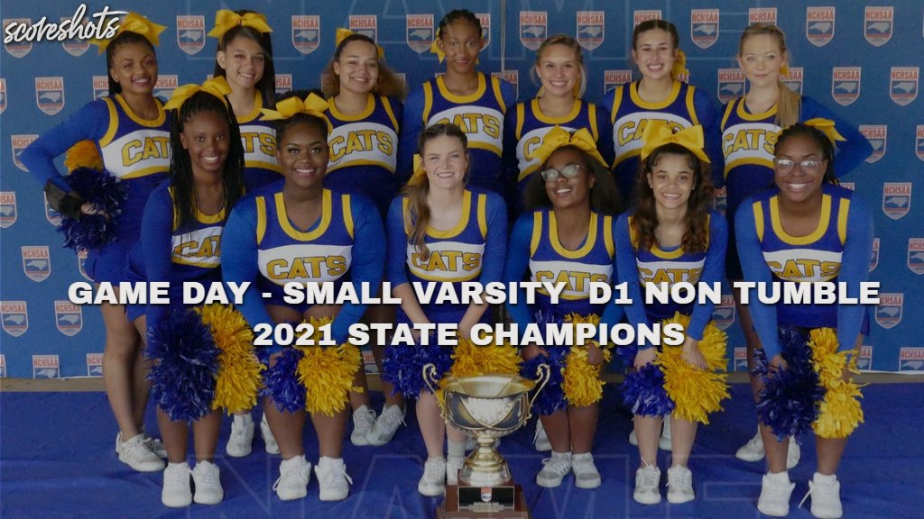 Game Day Varsity - Non Tumble D1
2021 State Champions!

Congratulations!!