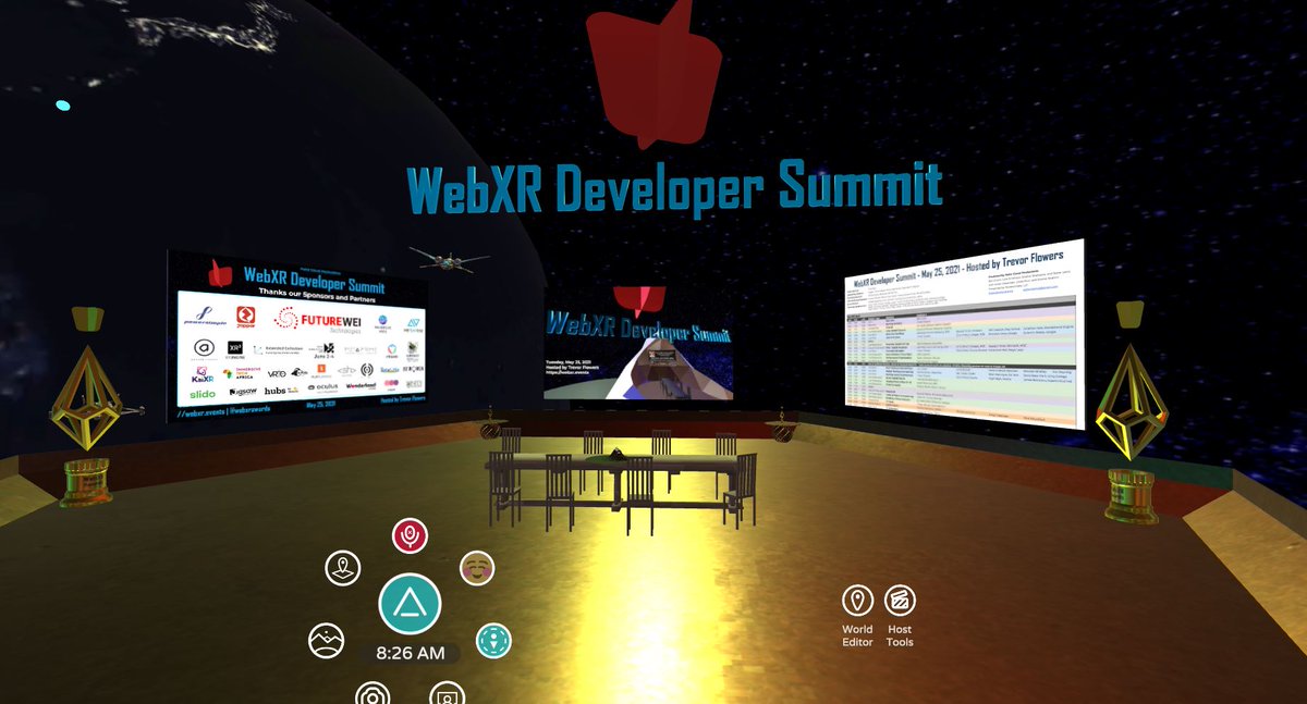 ThePolyAwards's tweet photo. The Polys World in #AltSpace has been updated by @christifenison and @cause_vr One of several watch party worlds of our #MetaMultiverse to enjoy the show and network at the #WebXR #DevSummit in VR.
Get the full Schedule https://t.co/7RMbWa0aWU and
RSVP https://t.co/yEnoBtQR1b https://t.co/cdGO5xy6ny