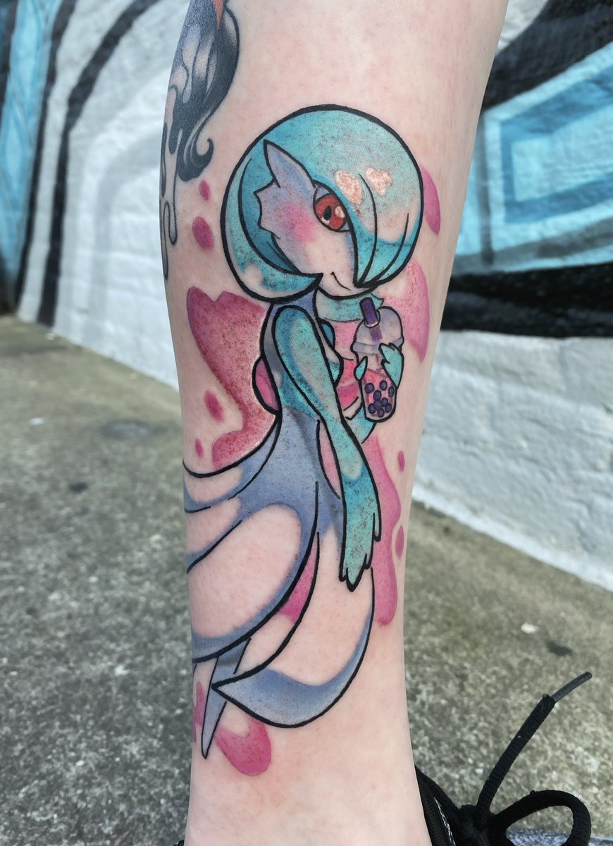 Gardevoir Tattoo Design (Shiny) - Nicole's Ko-fi Shop