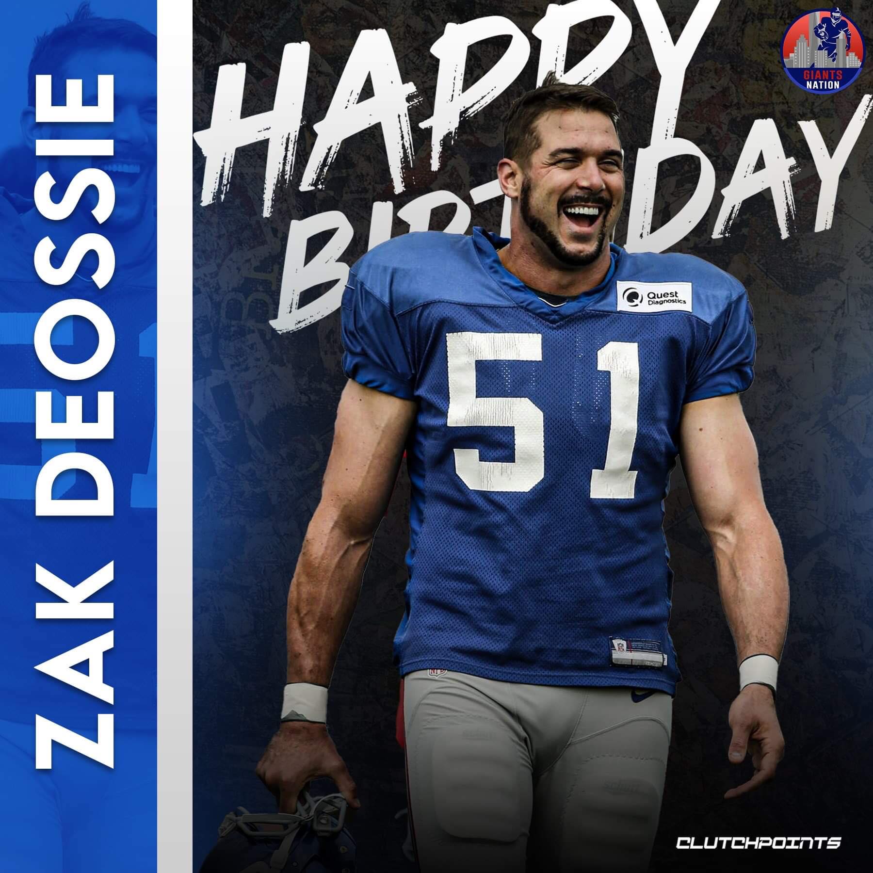 Let\s all wish 2x Pro Bowler and 2x SB champ, Zak DeOssie, a happy 37th birthday! 