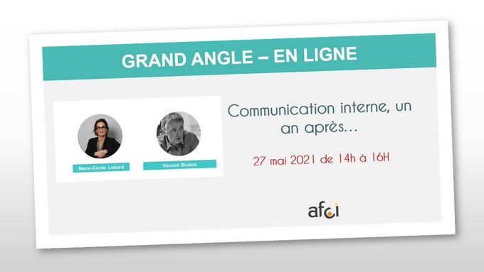 [Grand angle en ligne] Compétences, positionnement, évolution - communication interne, un an après. Ce troisième volet permettra de faire le bilan du positionnement de la fonction #ComInterne un an après le début de la pandémie. Pour vous inscrire  buff.ly/33UF2di