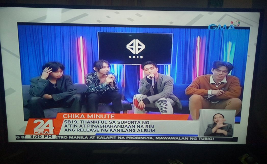 saoirse091019's tweet photo. Media day ata nila 'to, they had their interview sa GMA and ABS-CBN ^_^

@SB19Official #SB19 https://t.co/1OcGZdYYzd