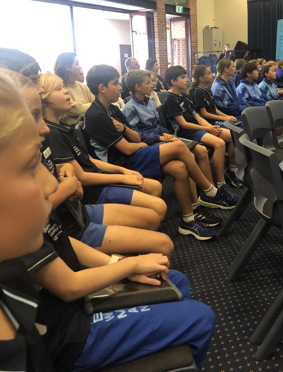 EricaHorn711's tweet photo. The Newman College Year Six Student Council had a terrific opportunity to have their voice heard about issues that are important to them. Thank you @lucy_stronich_ . @NewmanCollegeWA @stuey_mac https://t.co/Mc6sIDGtl7