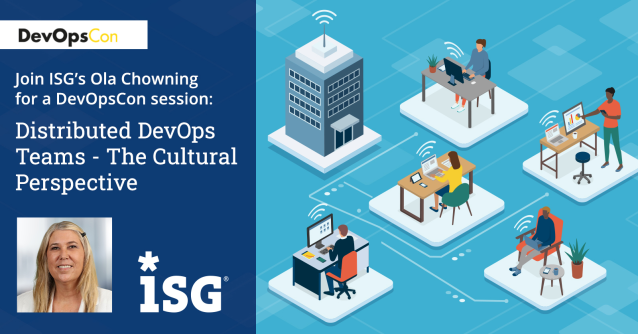T_C_Ortiz's tweet photo. How do geographically distributed #DevOps teams work? Join @OlaChowning @ISG_News for a @devops_con session to learn how to create collaborative, empowered teams in a global, distributed environment. https://t.co/gtRHPd8IGe https://t.co/BxsycRNvdl