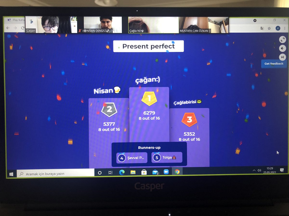 5th Grade remedial today we revised The Past Simple&amp;The Present Perfect, it was perfect via #Kahoot @mduranoznacar <a href="/HerdemOguz/">Oğuz Herdem</a> <a href="/ForeignOmerli/">BK Omerli Primary FLD</a> <a href="/BkOmerli/">BK Ömerli Kampüsü</a>