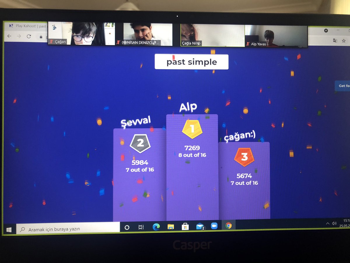 ErisKurtoglu's tweet photo. 5th Grade remedial today we revised The Past Simple&amp;The Present Perfect, it was perfect via #Kahoot @mduranoznacar @HerdemOguz @ForeignOmerli @BkOmerli https://t.co/tUut6CpZr5
