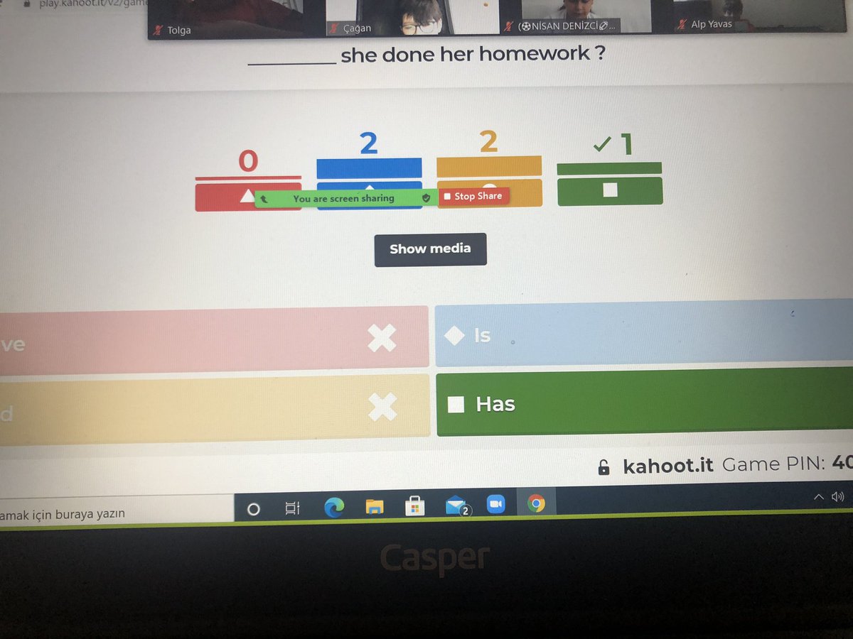 ErisKurtoglu's tweet photo. 5th Grade remedial today we revised The Past Simple&amp;The Present Perfect, it was perfect via #Kahoot @mduranoznacar @HerdemOguz @ForeignOmerli @BkOmerli https://t.co/tUut6CpZr5
