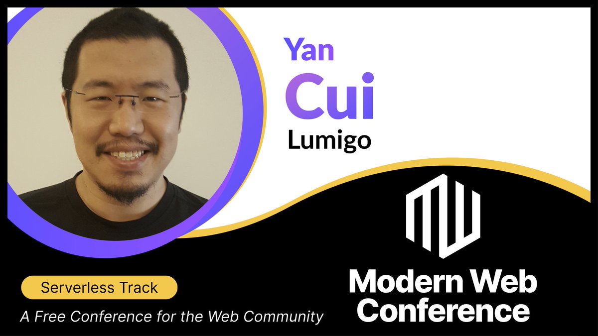 ModernWebCon's tweet photo. We are excited to announce that @theburningmonk will be speaking at the Modern Web Conference in the 
Serverless track!

The conference takes place on a new remote events platform called @EventLoopHQ

👉🎟️ Get your free ticket today at https://t.co/q6ZbY9DcjT https://t.co/MFUtQK2jE7