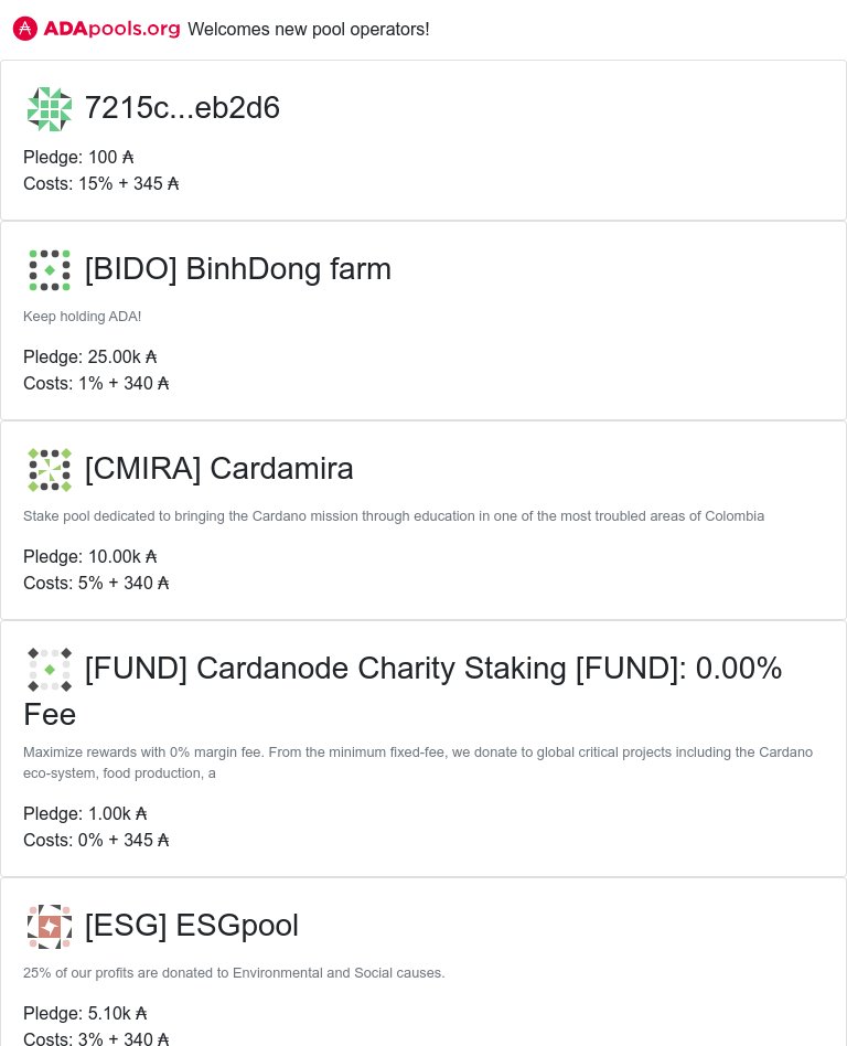 cexplorer_io's tweet photo. https://t.co/xw0WREABJG welcomes new pools!

 #BIDO #BinhDong farm #CMIRA #Cardamira #FUND #Cardanode Charity Staking [FUN #ESG #ESGpool #LFG #LFG Pool #ZAZEN #ZenPool #cardano $ADA 
 👉 https://t.co/ujXY0tIcr5 👈 https://t.co/SHrNNY23TL