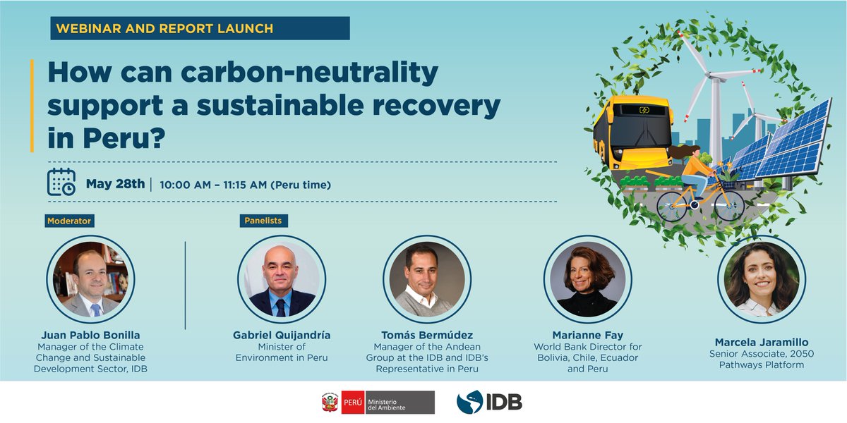 Achieving carbon neutrality in #Peru can support a #SustainableRecovery and gene...