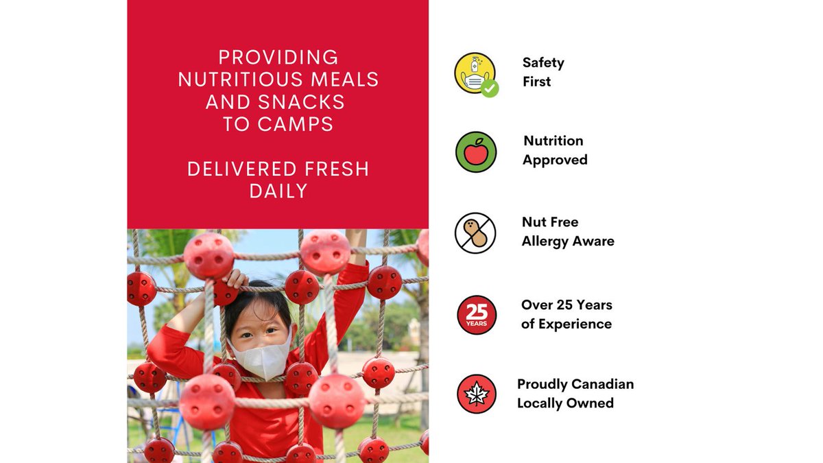 LunchLadyGroup's tweet photo. We have the experience to make your #camp season a breeze.  On-time daily delivery will make sure your campers have full tummies and ready for a day of #fun and #adventure.
#planforcamp #summercamp #lunchtimefavourites https://t.co/6VXSFr1HoM