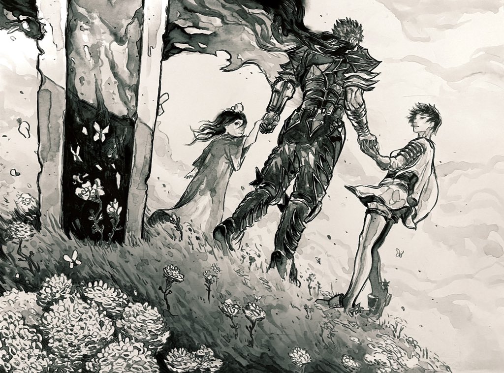 warrickwong's tweet photo. MIURA: Goodbye - Those of you who have been following my work for a while know how influential Berserk has been for me, so when Master Miura passed, it hit me like a tonne of bricks...I needed to process what happened and I feel as if pouring my heart out here will help me https://t.co/vx8g27Dg7C