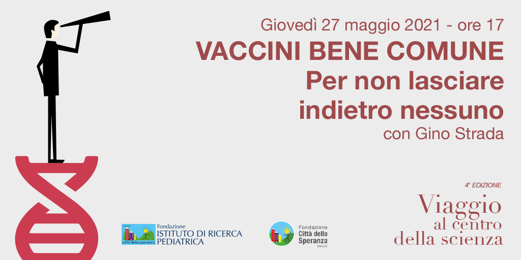 L'appuntamento è per giovedì 27 maggio sui nostri canali con l'ultima intervista del "Viaggio al centro della scienza". @antonellaviol17 dialogherà con <a href="/GinoStrada/">Gino Strada</a>, Fondatore e Direttore Esecutivo di <a href="/emergency_ong/">EMERGENCY</a>.