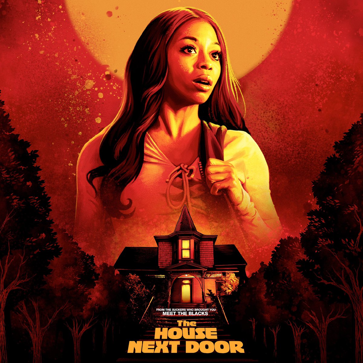 MeettheBlacks's tweet photo. The Blacks are BACK in time for summer!! The House Next Door starring @TyrinTurner as Rico @Breshawebb as Allie Black &amp; @kingbach as Freezee flying into theaters June 11th 🦇 TICKETS ON SALE THIS WEDNESDAY, MAY 26TH‼️ #THND #meettheblacks2 #tyrinturner #breshawebb #kingbach https://t.co/Mf6s0sALJo