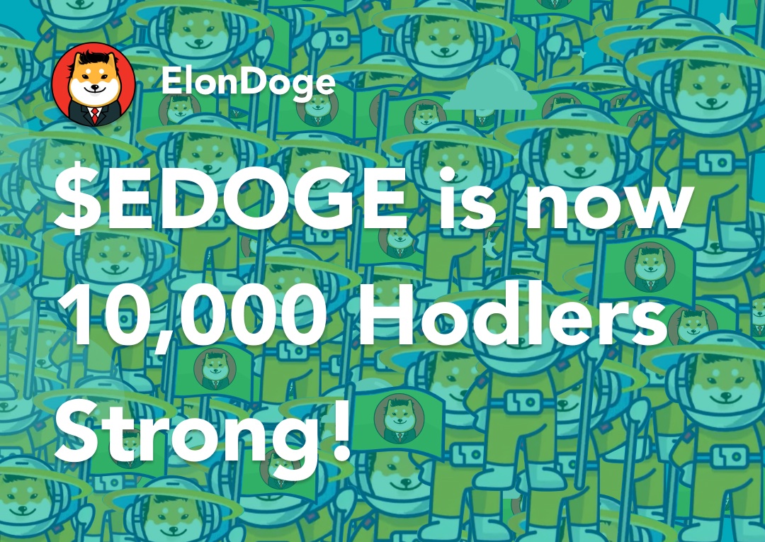 elondogeio's tweet photo. Under 24 hours and we are now 10,000 holders on-chain! https://t.co/y9E1oQ7fHB