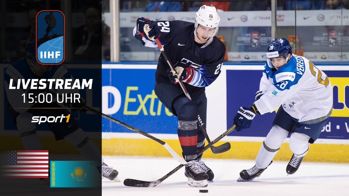 🏒⛸️Ab 15 Uhr (MESZ) findet die #Sport1 #Liveübertragung der Eishockey #Weltmeisterschafts-Begegnung zwischen den #USA &amp; #Kasachstan statt.🥅

📡 #Livestream it here ➡️whatislive.de/events/live--e…

#InternationalIceHockeyFederation #EishockeyWM #IIHF