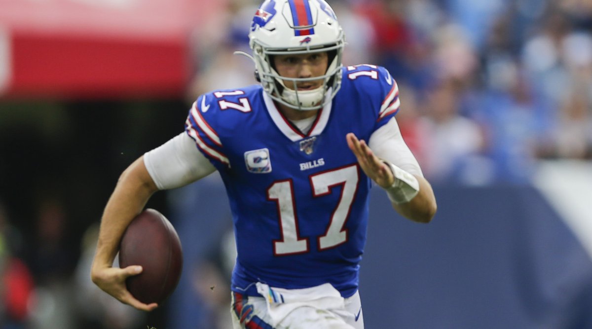 NFLonCBS's tweet photo. Notable players Josh Allen has more Rush TD (25) than since 2018:

Ezekiel Elliott (24)
Lamar Jackson (19)
Saquon Barkley (17)
Joe Mixon (16)
Leonard Fournette (14) https://t.co/oc1bckbV5H