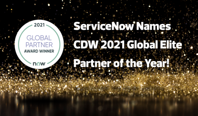 AndrewStrackCDW's tweet photo. Great way to start the week: #ServiceNow announced that @CDWCorp is the 2021 Global Elite Segment Partner of the Year. Three cheers for my awesome CDW coworkers who made this happen! Read the PR here » https://t.co/mxJoTbZ02U #CDWGetsIT #cdwsocial https://t.co/TLZAy8vpwW https://t.co/QPpdZsVoDn