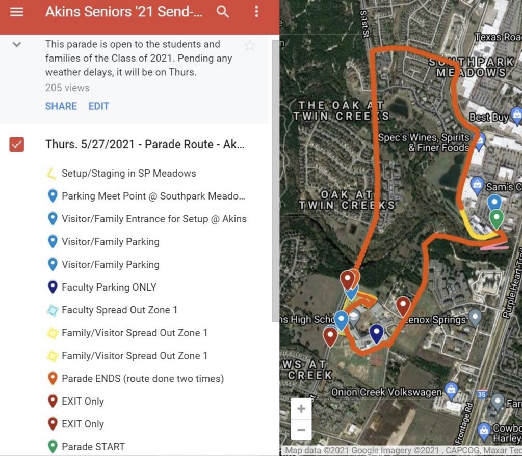 Seniors- are you ready for your parade this Thursday?! Check out the parade route here: google.com/maps/d/u/0/edi…