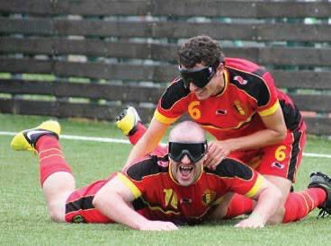 Souvenir de l’Euro challenge cup de cécifoot de Prague remporter avec la Belgique ❤️