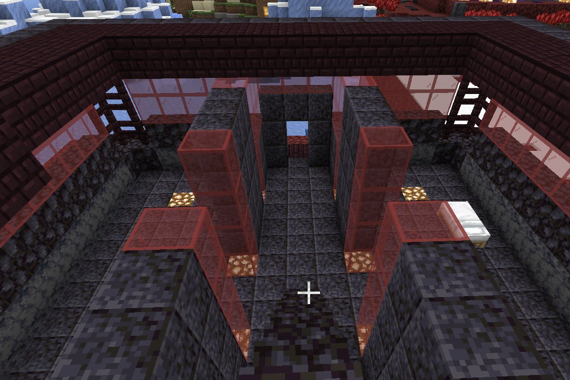 Minecraft Ani M2 今夜の作業 倉庫 拠点の倉庫が手狭になってきたから新しい倉庫を建築中 地獄素材 が有り余ってるので地獄素材を使って建築してます マインクラフト マイクラpe Be T Co N2iy5qd0ng Twitter
