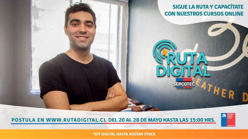 SERCOTECSexta's tweet photo. ¿Te gustaría tener un sitio web personalizado para tu #Pyme? ¡Súmate a las capacitaciones e- learning de la #RutaDigital2021

📲 Ingresa a 👉 https://t.co/zRbZazO2ft 👈, realiza nuestro programa de cursos y postula a un #KitDigita. https://t.co/svd8puBFNP