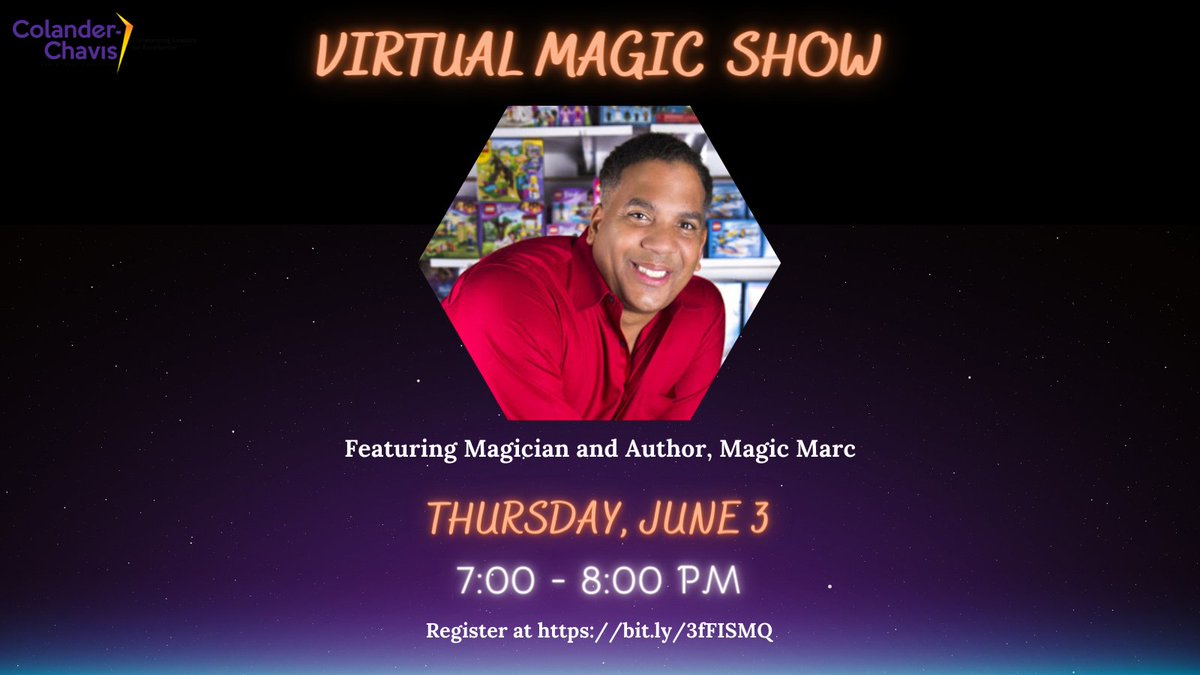 Looking for a unique end-of-year activity for your students, families, and/or staff? We have an evening of laughter and fun lined up for you! 🪄

Early bird registration is only $15 (per household) *Group rates are available upon request

✨ bit.ly/3fkOLjO