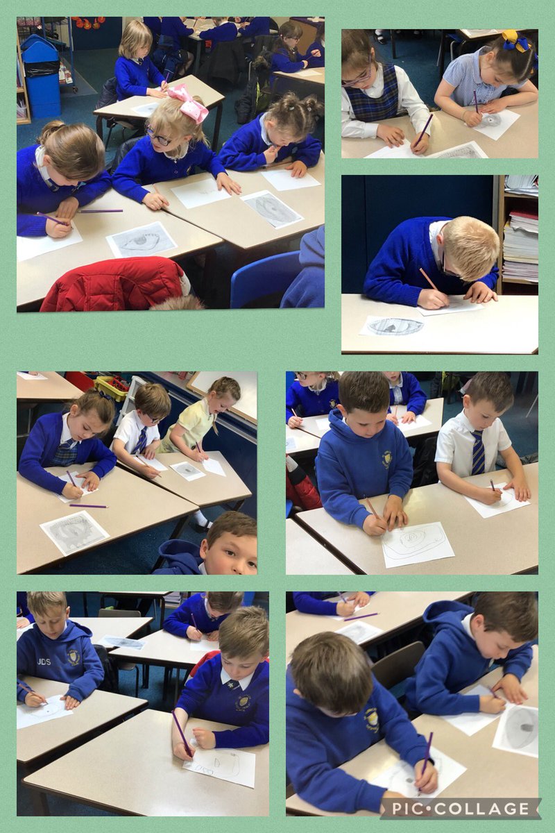 MissVLea78's tweet photo. @saintoswalds Robins have been inspired this afternoon by our class text #thedragonmachine. We have been using hard and soft pencils to draw dragonโs eyes. We have been thinking about hard and soft lines, smudging and shading. I will post pictures of the masterpieces later. ๐ https://t.co/3aDvLT2gtz
