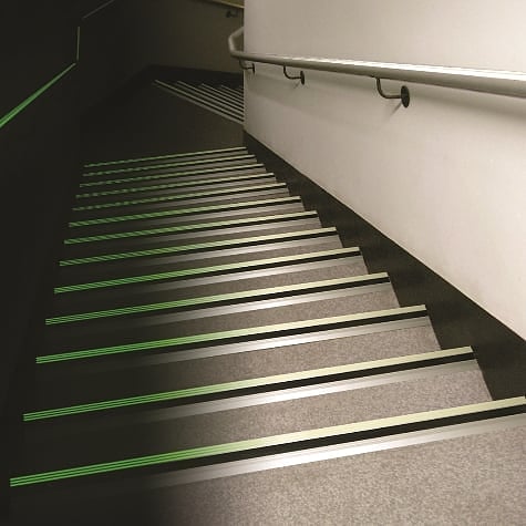 EcoGlo stair nosings from Quantum Flooring.

>> Failsafe 
>> No wires or chemicals
>> Long lasting
>> Easy to fit
>> 30 minutes of day light, 7.30 hours of glow

Samples
quantumprofilesystems.com/en/quantum-ser…

Range 
quantumprofilesystems.com/en/brands/quan…

#ecoglo
#stairnosing
#stairedging
#photoluminescent