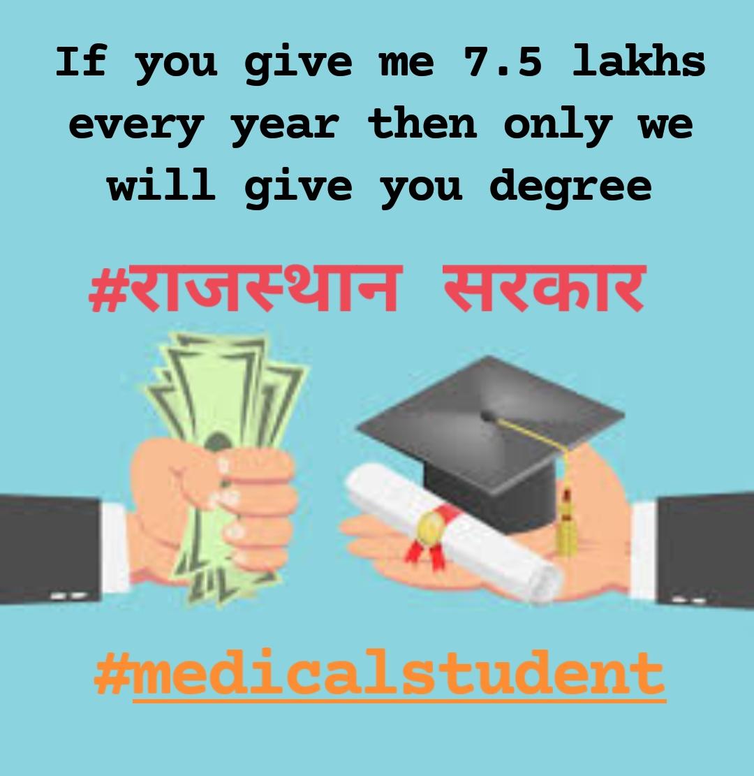 VishalG99795464's tweet photo. Gehlot ji be like: 1000 crore chaiye mujhe to ek kam karta hu 35% seats bech deta hu, kareeb 2500 bache hai to 40 lakh mang leta hu..
@ashokgehlot51 
@KalrajMishra 
#राजमेसफीसशोषणबन्दकरो 
@RaghusharmaINC 
@PSKhachariyawas https://t.co/0Hpim65gdk