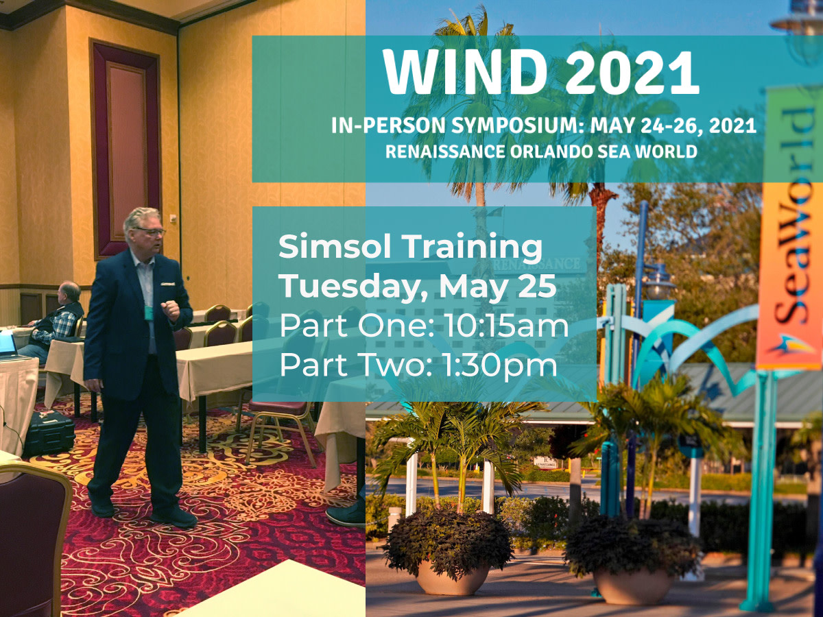 Simsol_Software's tweet image. If you are attending the WIND conference in Orlando this week, join us today at 10:15 am and 1:30 pm for Simsol Training. Come see why Simsol is so easy to use. Since it's not tied to the diagram you can create estimates in ... #simsol #training #WINDconference #orlandoconference