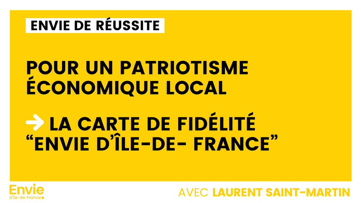 LaurentSMartin's tweet photo. Pour l’#IledeFrance, nous avons #EnviedeRéussite.

🟢🔵 Pour un patriotisme économique local :

➜ Un Fonds d’épargne populaire régional
➜ Une place de marché numérique
➜ La carte de fidélité « Envie d’Île-de-France » 

Découvrez nos 154 propositions ➜ https://t.co/xPo387qkV9 https://t.co/BgI1dSWdZs