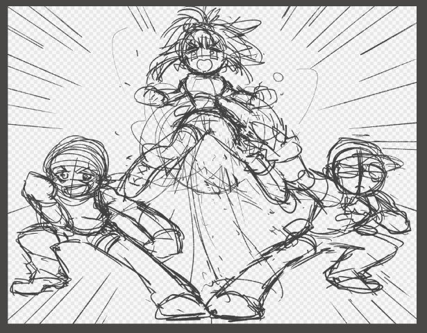 残してたスクショでメイキング
下書き→線画→塗り 
