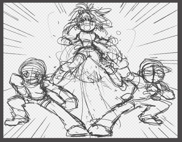 残してたスクショでメイキング
下書き→線画→塗り 