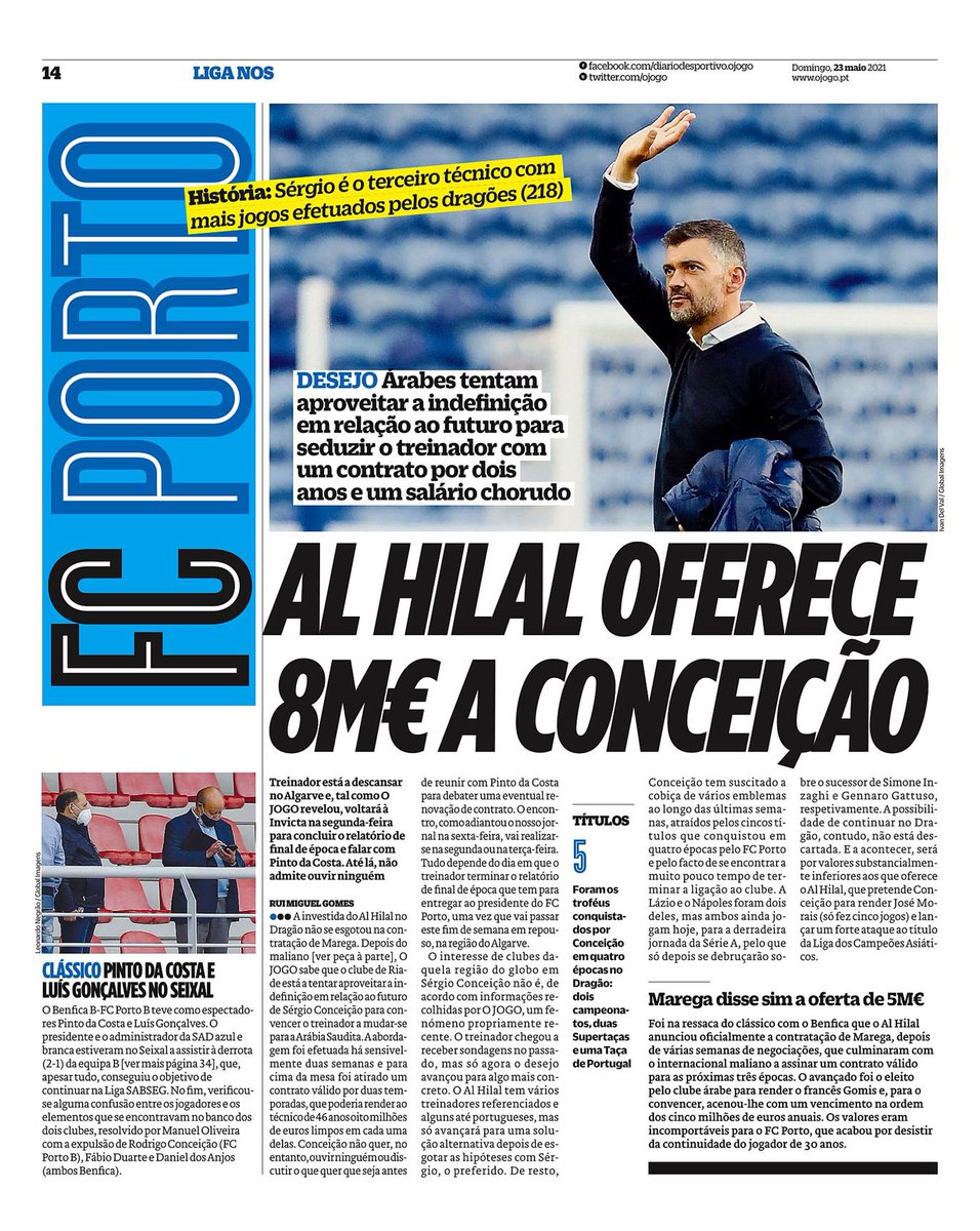 DragaoAzul_1893's tweet photo. 🗞| عرض نادي #الهلال اكدته جريدة اوجوغو المقربة من نادي #بورتو يوم امس https://t.co/Ir920vb0HI