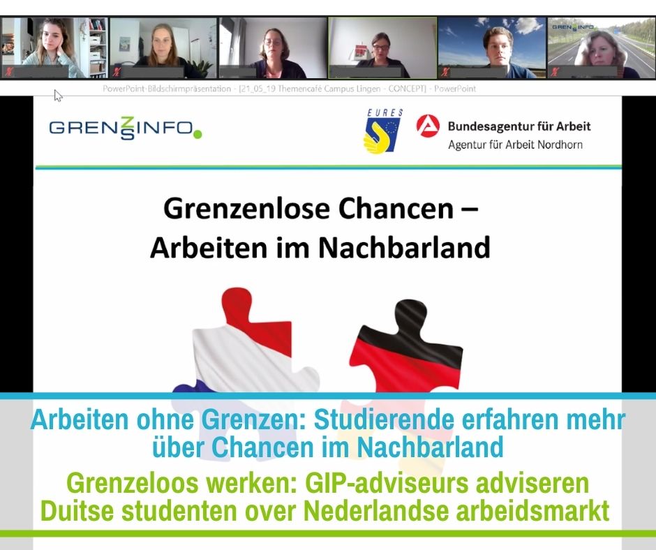 🇩🇪➡ Student*innen der <a href="/HS_Osnabrueck/">Hochschule Osnabrück</a> erörterten kürzlich gemeinsam mit Berater*innen des GrenzInfoPunkt Ems Dollart Region die Möglichkeiten des niederländischen Arbeitsmarktes. Wollen Sie auch erfahren, welche Möglichkeiten es gibt? Hier mehr Infos ➡ arbeitsmarkt-nord.eu/2021/05/25/arb…
