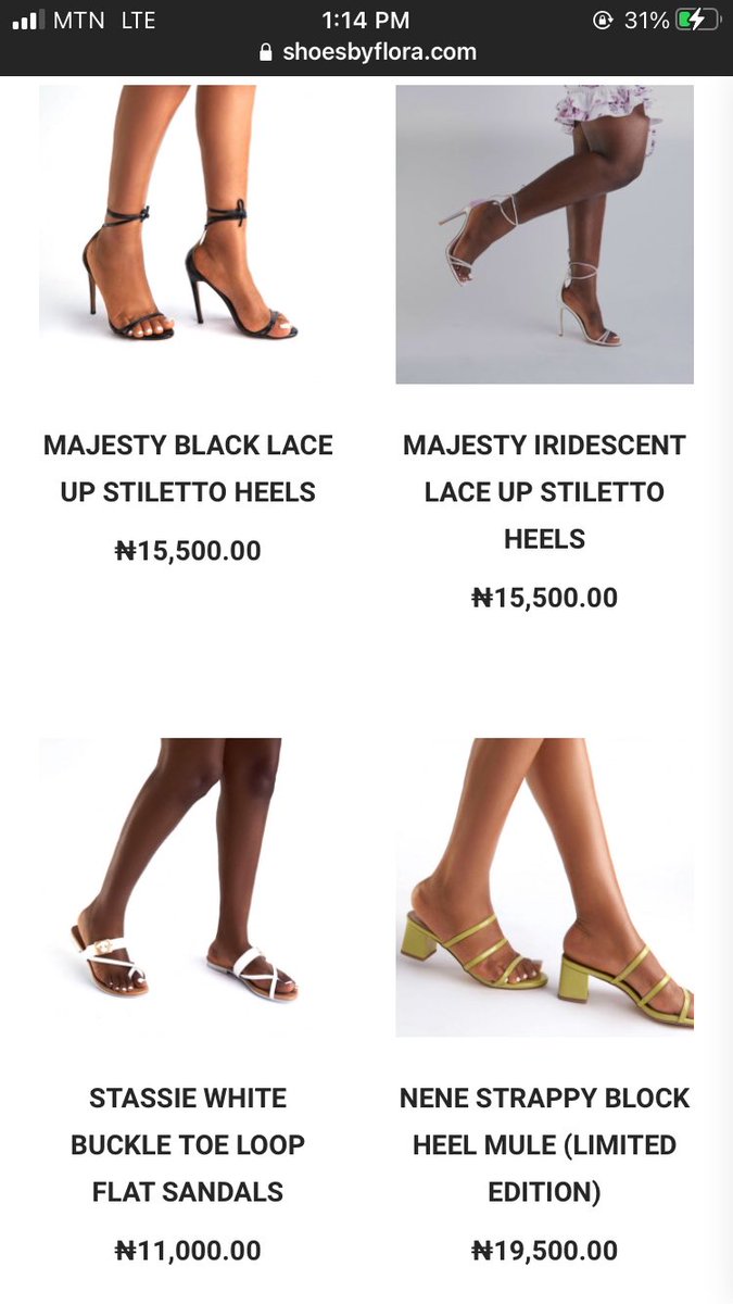 nengi_royals's tweet photo. There site is active guys https://t.co/lAK7orOEnI is so active 

Shoes are being restocked 
See how fast that was 

SHOES BY FLORA                                                        SBF RESTOCKED                                                    #ShoesByFloraRestocked https://t.co/86SNOPic2u