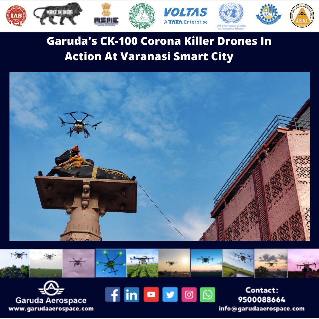AgnishwarJ's tweet photo. Uttar Pradesh: #VaranasiSmartCity to try medicine deliveries by drones @garuda_gia 
📎https://t.co/SQ4gWjO8Q2 via @TelanganaToday

PM @narendramodi’s Lok Sabha constituency, the city of Varanasi will try out delivery of medicines by drones 

@myogiadityanath @c40cities @ImRaina https://t.co/aoamdYaOV8