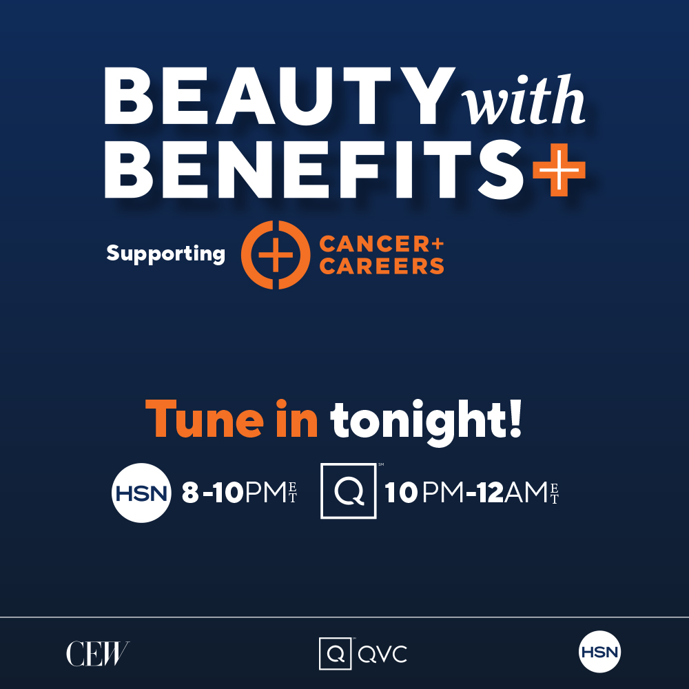 CEWinsider's tweet photo. Tune in tonight for the #beautywithbenefits broadcast at  on @HSN and @QVC! Join us in supporting @cancerandcareer by watching, purchasing amazing beauty products and letting us know on social media why #braveisbeautiful!  https://t.co/oVJ4s7nJM2 &amp; https://t.co/RYvYOHQQCD https://t.co/wKYc8E9P5C