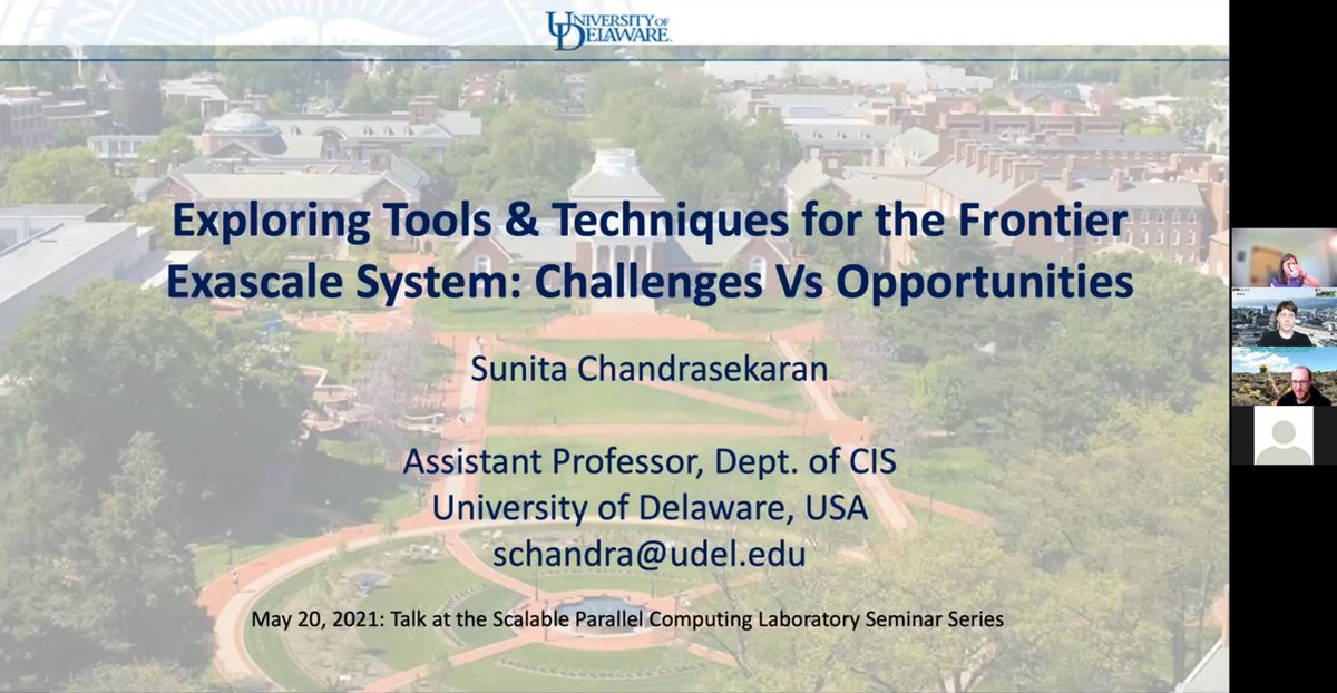 HPC_Guru's tweet photo. Exploring Tools & Techniques for the #Frontier #Exascale System: Challenges vs Opportunities
Talk by @sunitachandra29 to @spcl_eth on porting & optimizing #PIConGPU for Frontier @ORNL
https://t.co/7iTJLdPosf
#HPC #GPU https://t.co/3QqMaMHxe3