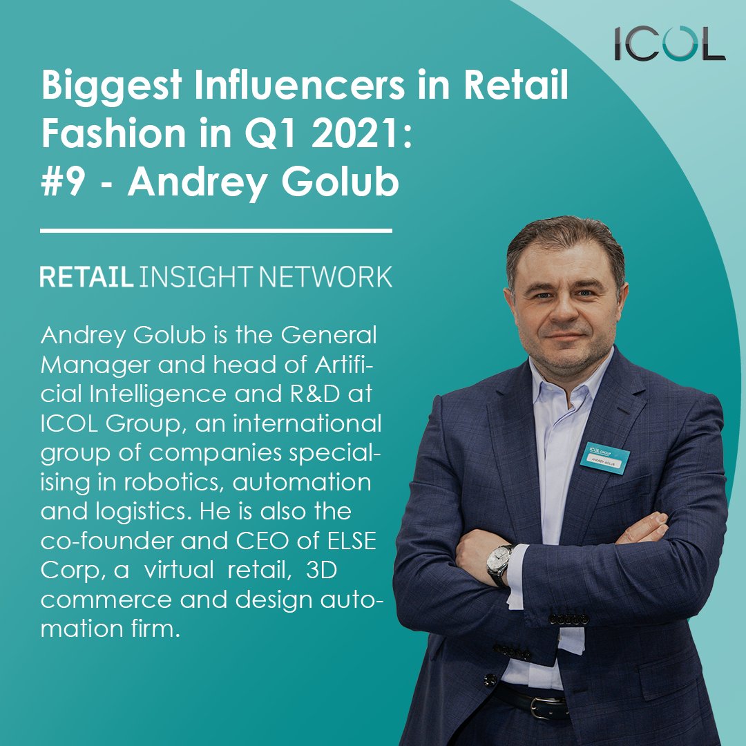 icolgroup's tweet photo. GlobalData research has found the top influencers in retail fashion based on their performance and engagement online. Andrey Golub from ICOL Group was rated the #9, part of TopTen. Congratulations!

#icolgroup #globaldata #fashionretail #fashiontech #influencerretail https://t.co/DV4EezgUJl