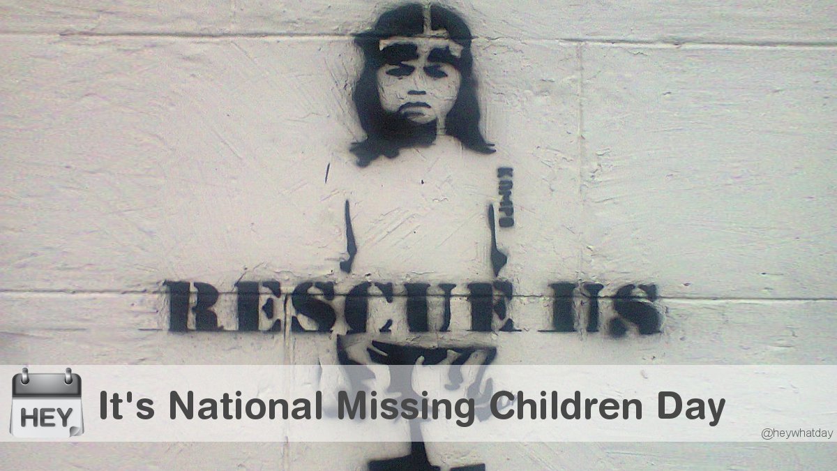 It's National Missing Children Day! 
#NationalMissingChildrenDay #MissingChildrenDay #MissingChildrensDay