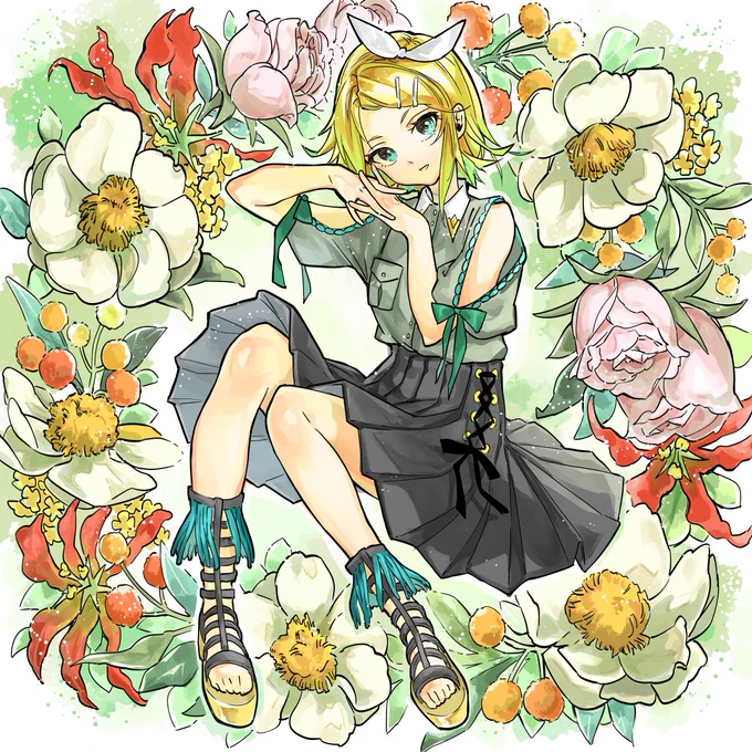 花とリンちゃん 
