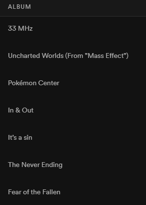 Lithen1's tweet photo. Spotify dropping sick @starbomb-style Pokemon rap lyrics in the albums column 🎶 https://t.co/DMzafqJQJB