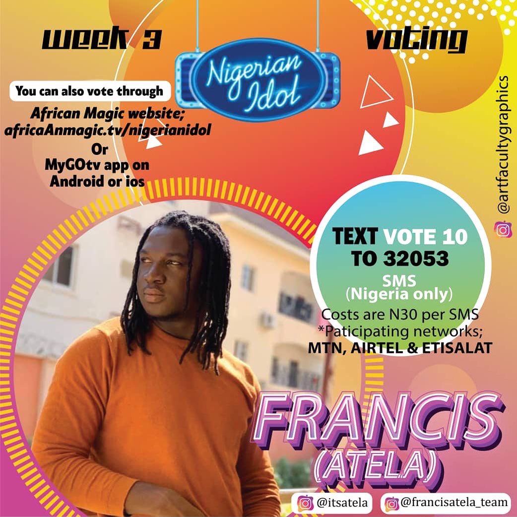 Realsewe's tweet image. If You Want To Continue Seeing This Sexy Brother Of Ours With A Sweet Voice On The Nigerian Idol And If You Want Him To Emerge As The Winner Then Let’s Vote.
No Be By Writing It On Facebook Or Posting About It On Your Social Media Handles.Na Action We Want🙏