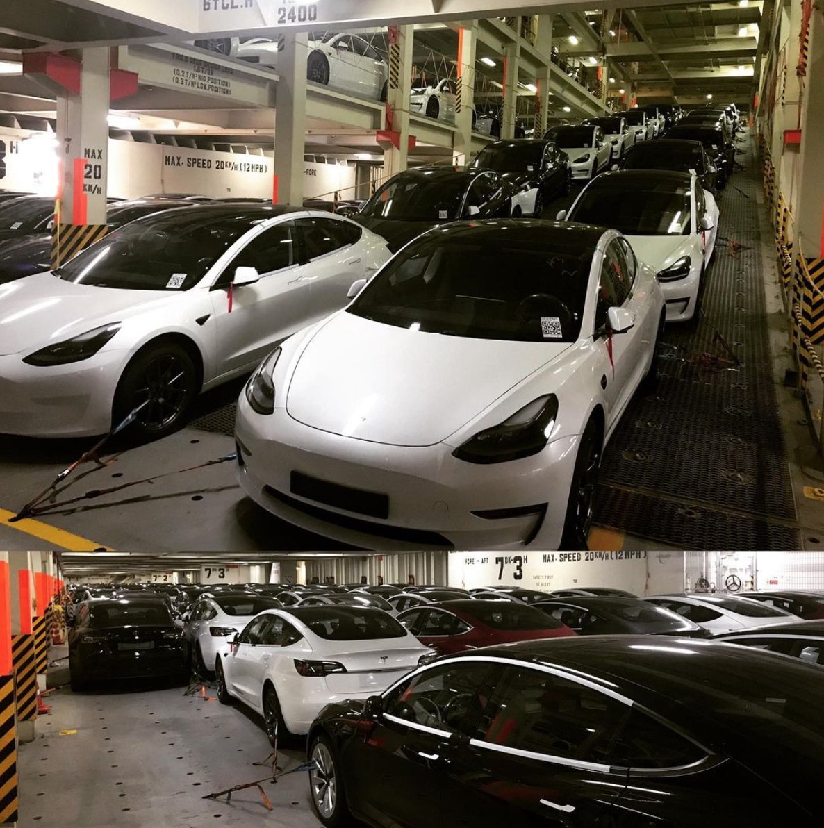 Morten Grove Captain Of All Tesla Ships 4 030 Tesla Model3 Have Now Been Unloaded From Lake Fuxian Ship Has Left Zeebrugge See You Next Time Pics By