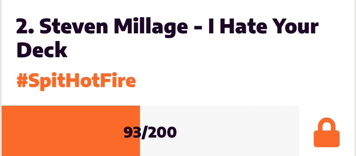 playmatshowdown's tweet photo. ๐จROAD TO 200 CREDITS+!๐จ
Get Spithotfire by @MillageArt and @hate_your_deck mythic frames to 200+ credits for the Kickstarter from @AlterSleeves @MythicGaming_Co! Look at that 2nd Commander design! 50 hrs and counting before the #Kickstarter ends. https://t.co/aQj2xPzvhL